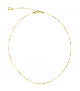 Gold plated ball necklace