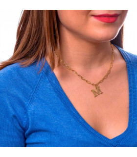 Gold Personalized Initial Necklace