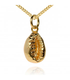 Golden shell pendant