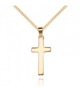 Cross pendant in gold