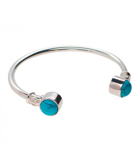 Turquoise torque bracelet