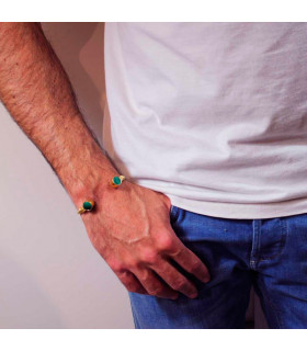 Pulsera hombre malaquita