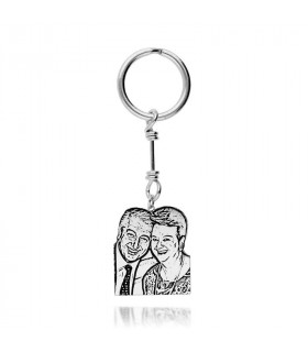 Cheap personalized silver keychains