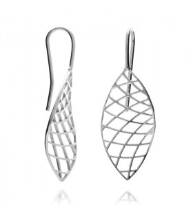 Hanging grid earrings