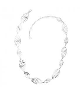 Grid necklace in silver