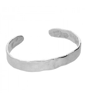 Silver open bracelet