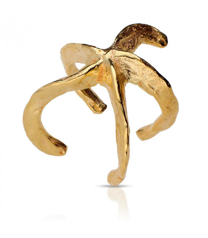 Gold-plated starfish ring - Rings with memories of the sea