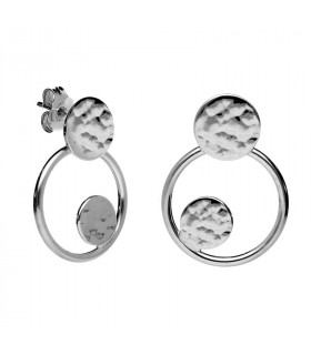 Circle hoop earrings