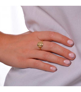 Personalized Initial Ring in Gold Plated Silver