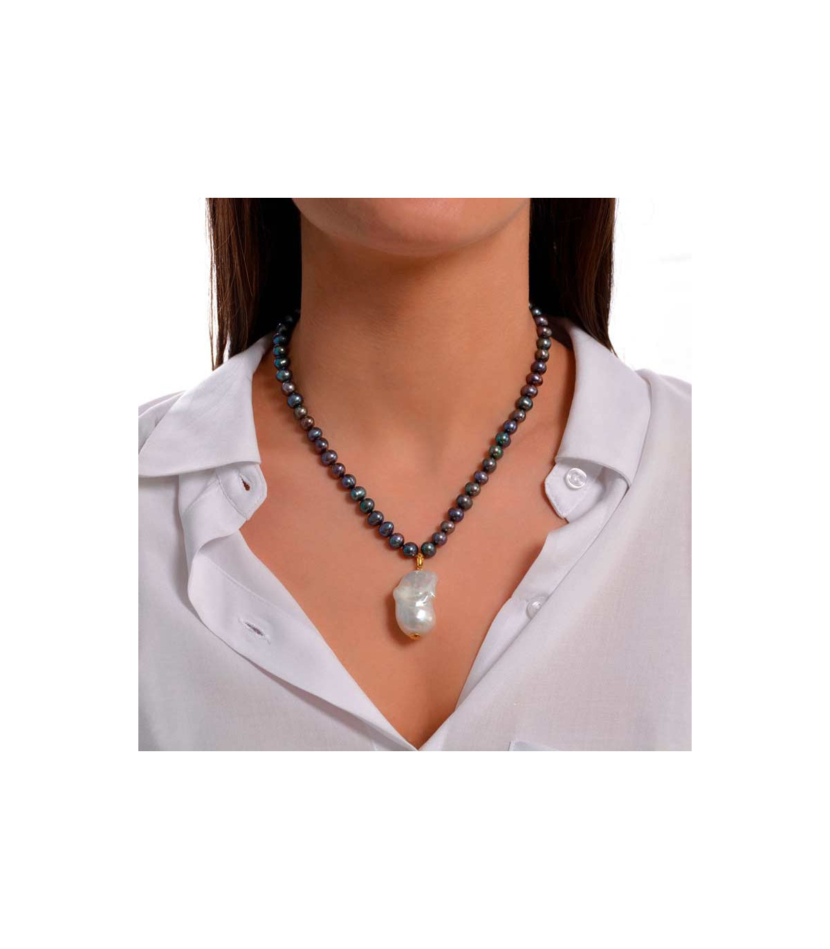 Dark Pearl Necklace – PearlMania
