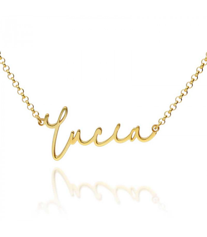 Lucia name necklace in silver