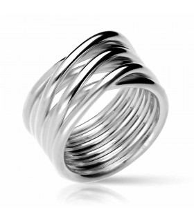 Knot ring with six laps