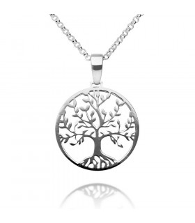 Árbol de la vida con cadena de plata