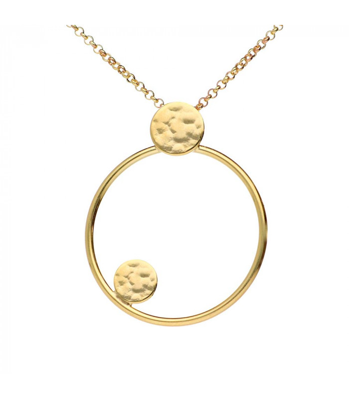 Choker hoops with golden circles