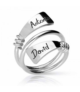 Personalized spade ring