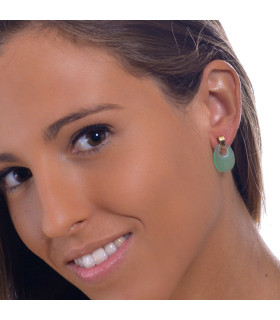 Gogo earrings for women with emerald