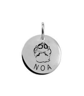 Dog footprint pendant name