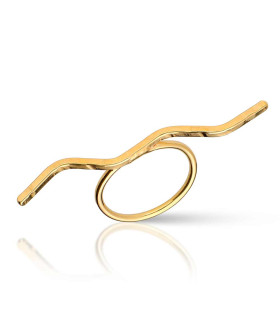 Bali zigzag stick ring