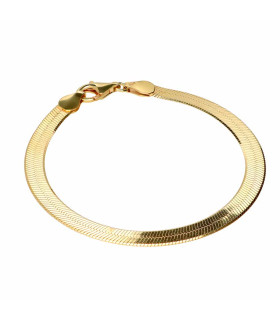 Pulsera Serpiente chapada en oro