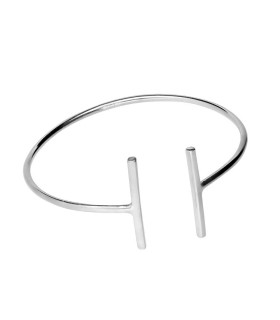 Parallel bracelet in sterling silver