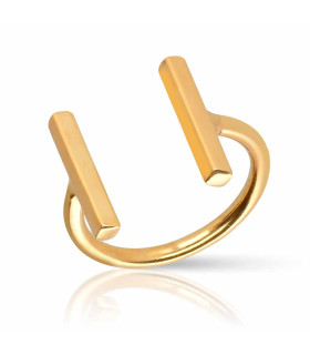 Gold plated parallel ring