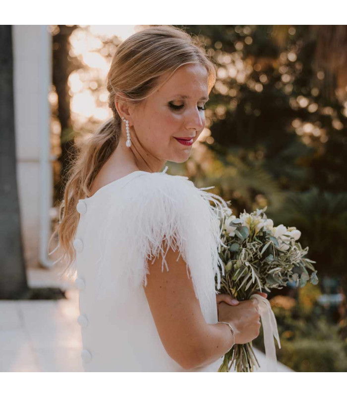 Wedding earring with Australian pearls