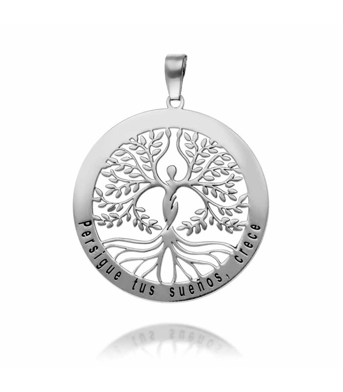 Personalized tree of life roots pendant