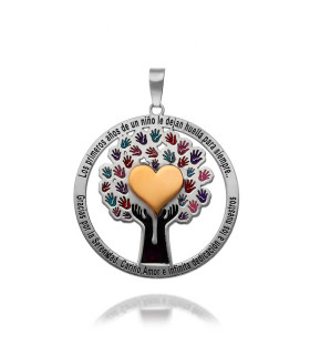 Tree of life heart pendant