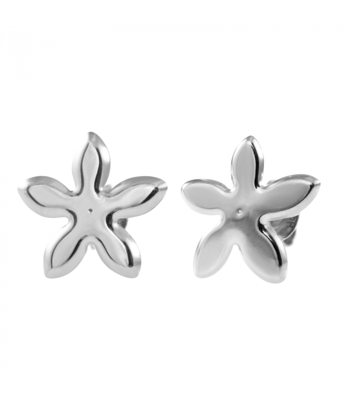 Silver jasmine earring