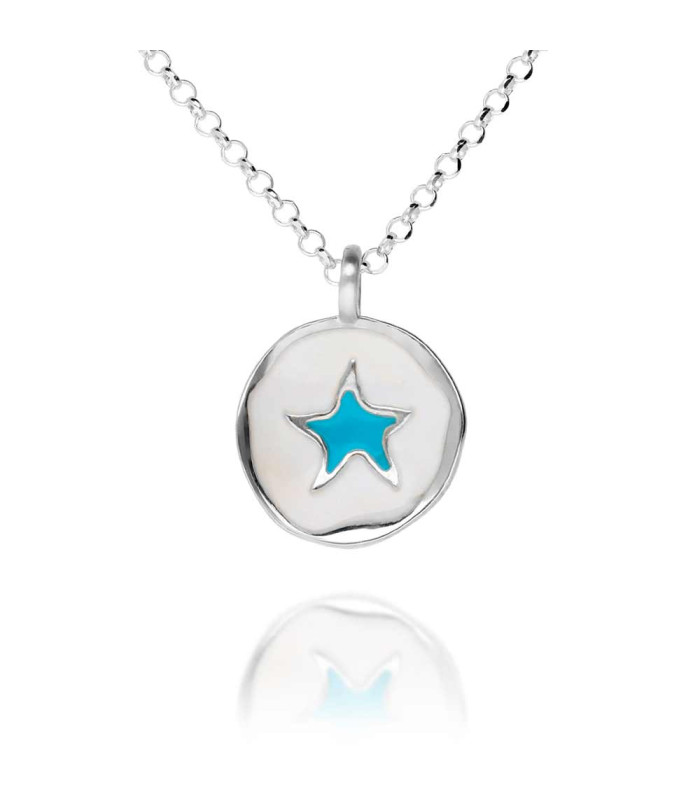 Collar con colgante estrella esmaltada