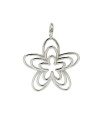 Jasmine Triflora Pendant in Silver