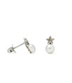 Jasmine Pearl Button Earrings