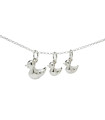 Duck Mom Necklace with Two Ducklings