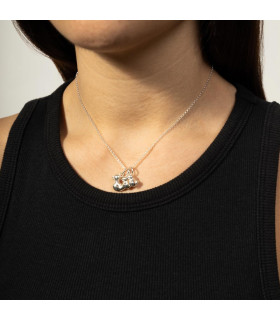 Collar pato para mujer en plata