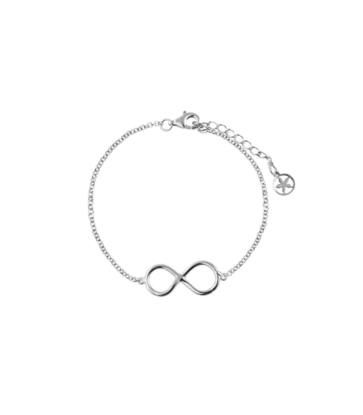 Infinity silver bracelet, love to infinity | Hago