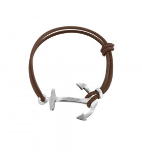 Bracelet anchor and leather cord