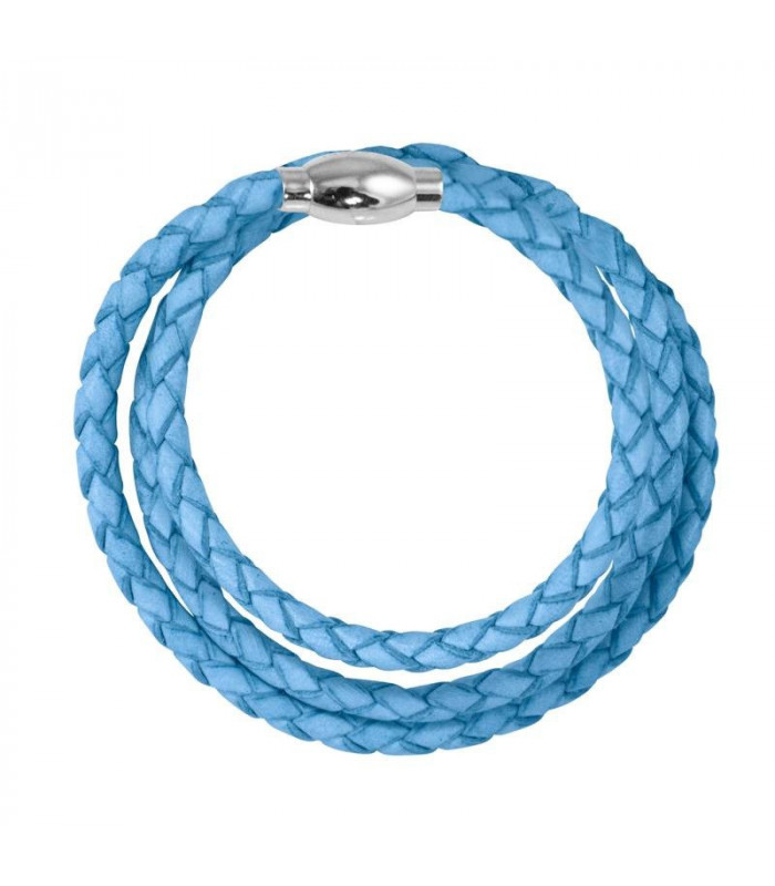 Braided Leather Bracelet 4mm