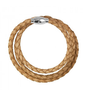 Braided Leather Bracelet 4mm